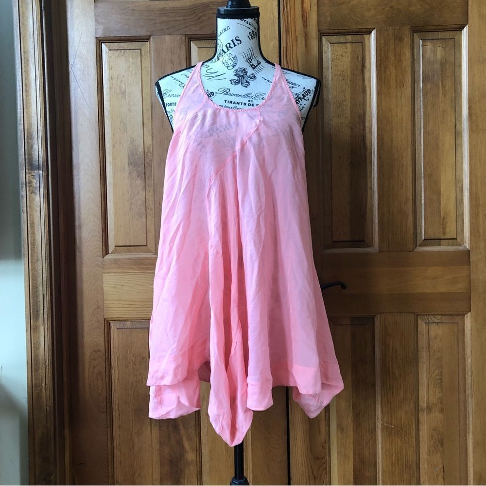 COPY - All Saints Pink Silk Kansas Dress Size 8